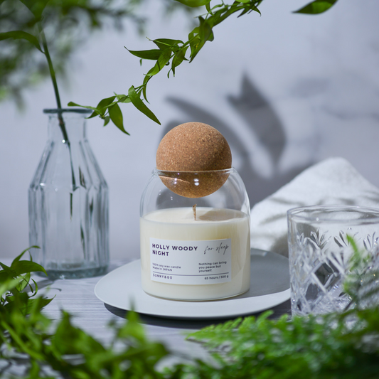 おやすみ前のアロマキャンドル