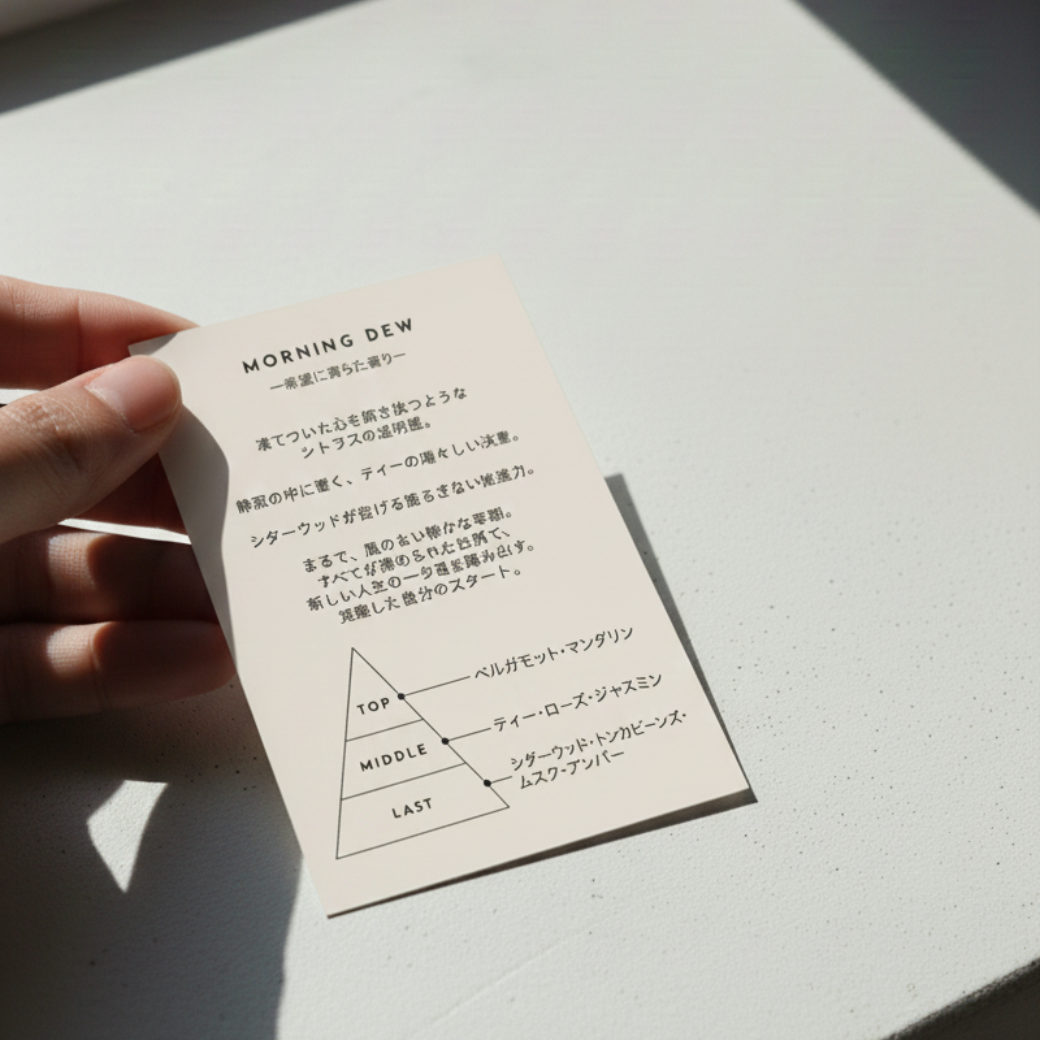 [香水] Morning Dew ムエット（試香紙）