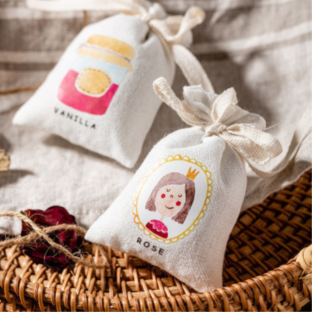 香り玉で作ったアロマサシェ