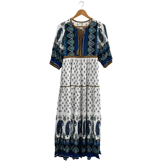 CHIC STYLE 7分袖ワンピース (Blue/M-L)