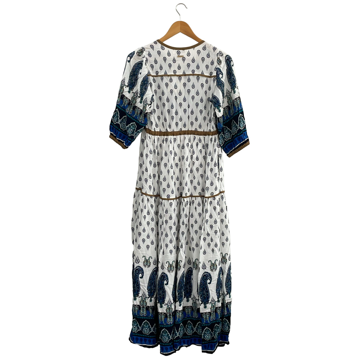 CHIC STYLE 7分袖ワンピース (Blue/M-L)