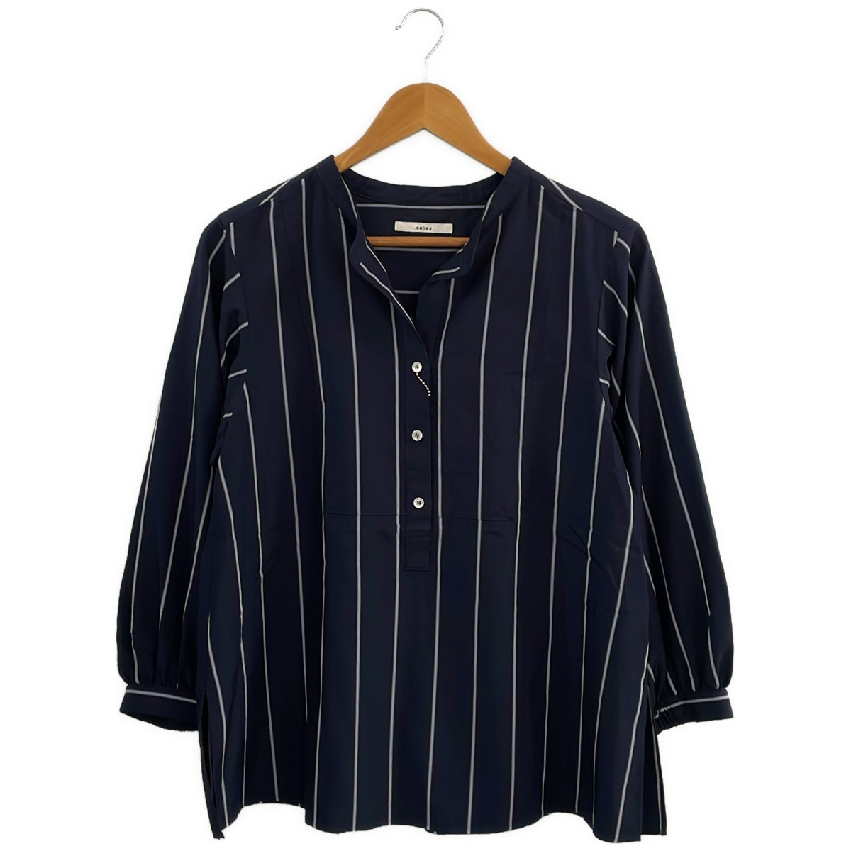 collex 長袖ブラウス (Navy)