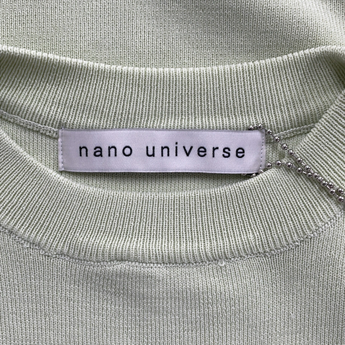 NANO universe ノースリーブニット（ライトグリーン / FREE）