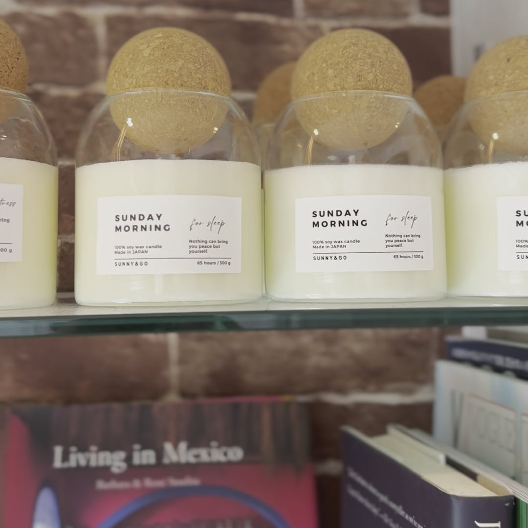 おやすみ前のアロマキャンドル